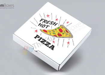 How can custom pizza boxes help promote a brand?