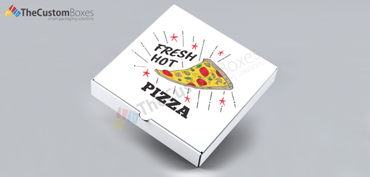 How can custom pizza boxes help promote a brand?